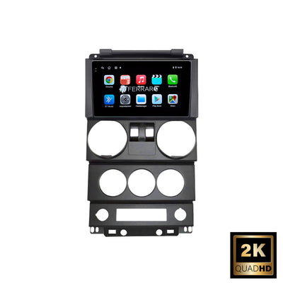Autoradio per Jeep Wrangler Unlimited 3 JK 9" 2K | 2007-2010 | Android | Bluetooth | CarPlay | Android Auto | 12/256GB Ram