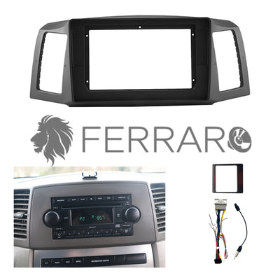 Kit Montaggio Autoradio 10.1"Pollici Jeep Grand Cherokee (2004-2010) Mascherina, Cablaggio Autoradio Android