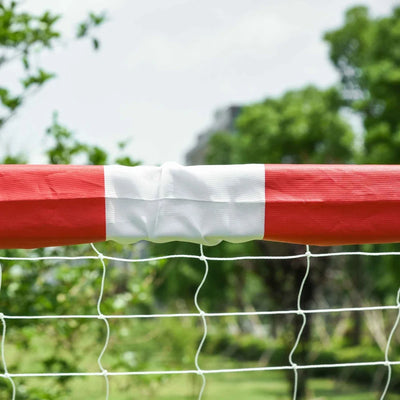 HOMCOM Rete da Calcio, Porta da Calcio e Calcetto in Plastica PE per Adulti e Bambini, 302x83x201cm