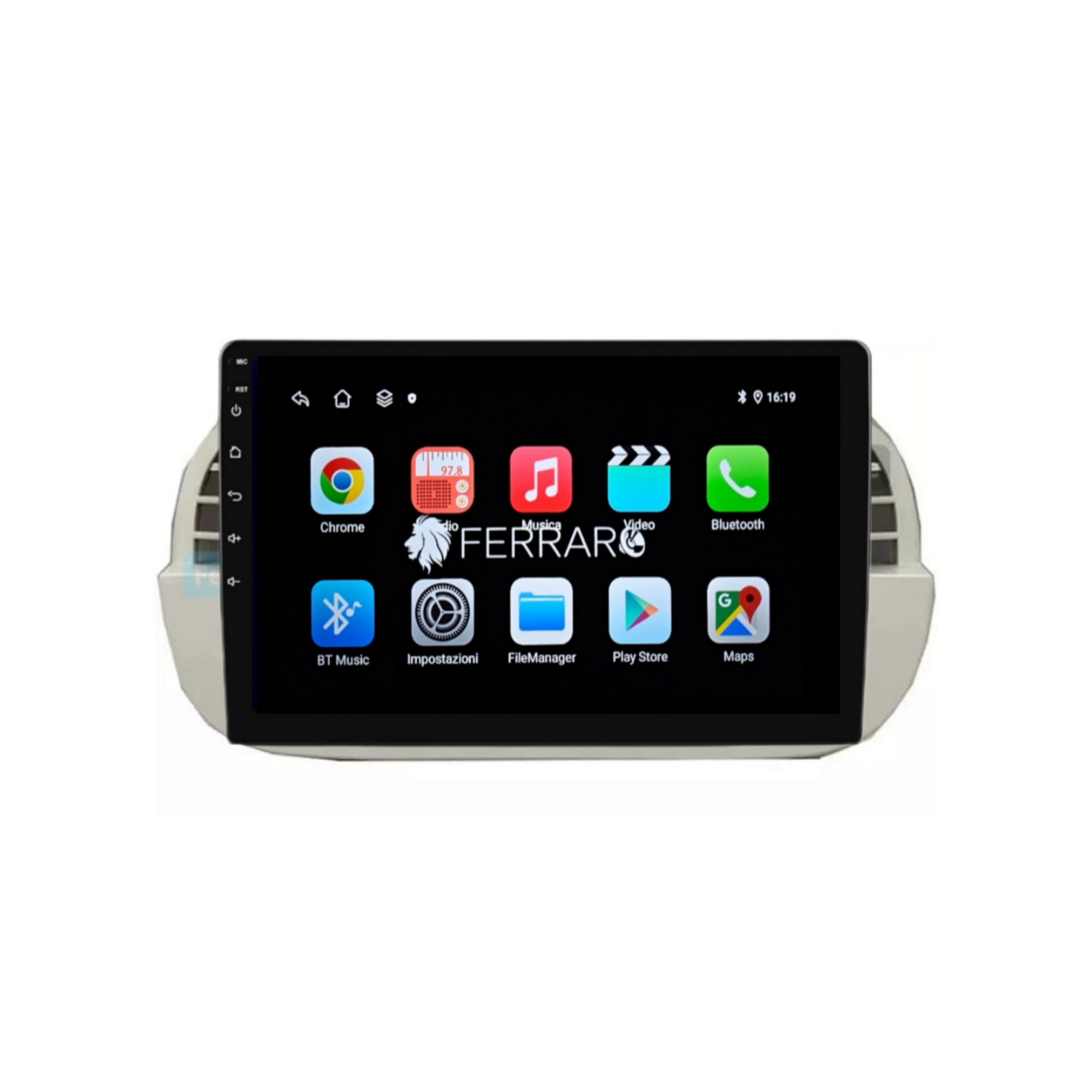 Autoradio per FIAT 500s 9" | 2007-2014 | Android | Bluetooth | CarPlay | Android Auto | 2GB/4GB/6GB/8GB Ram