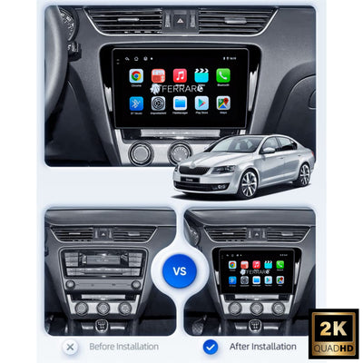 Autoradio per Skoda Octavia 3 10.1" 2K | 2012-2019 | Android | Bluetooth | CarPlay | Android Auto | 4/64GB Ram