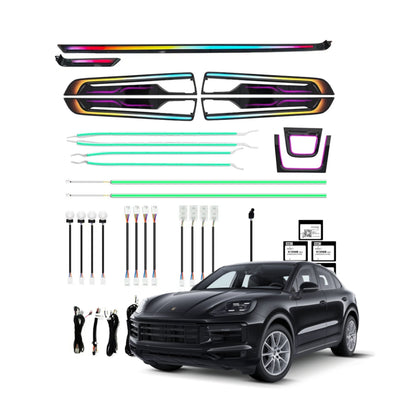 Ambient Light per Porsche Cayenne (2024+), 64 Colori RGB