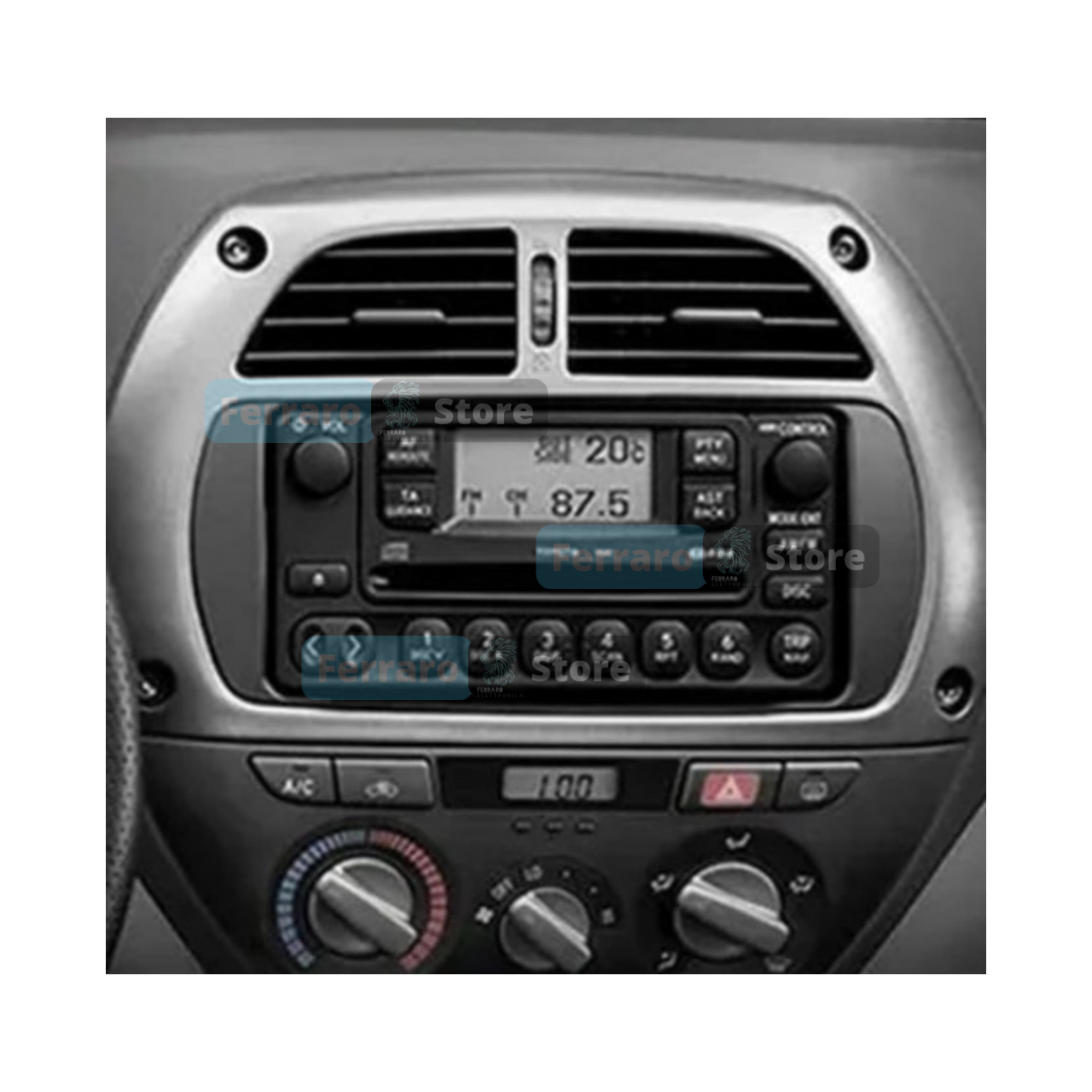 Kit Montaggio Autoradio 9"Pollici Toyota RAV4 (2000-2006), Mascherina, Cablaggio per Autoradio Android