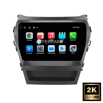 Autoradio per Hyundai IX45 | Santa Fe 9" 2K | 2012-2018 | Android | Bluetooth | CarPlay | Android Auto | 12/256GB Ram