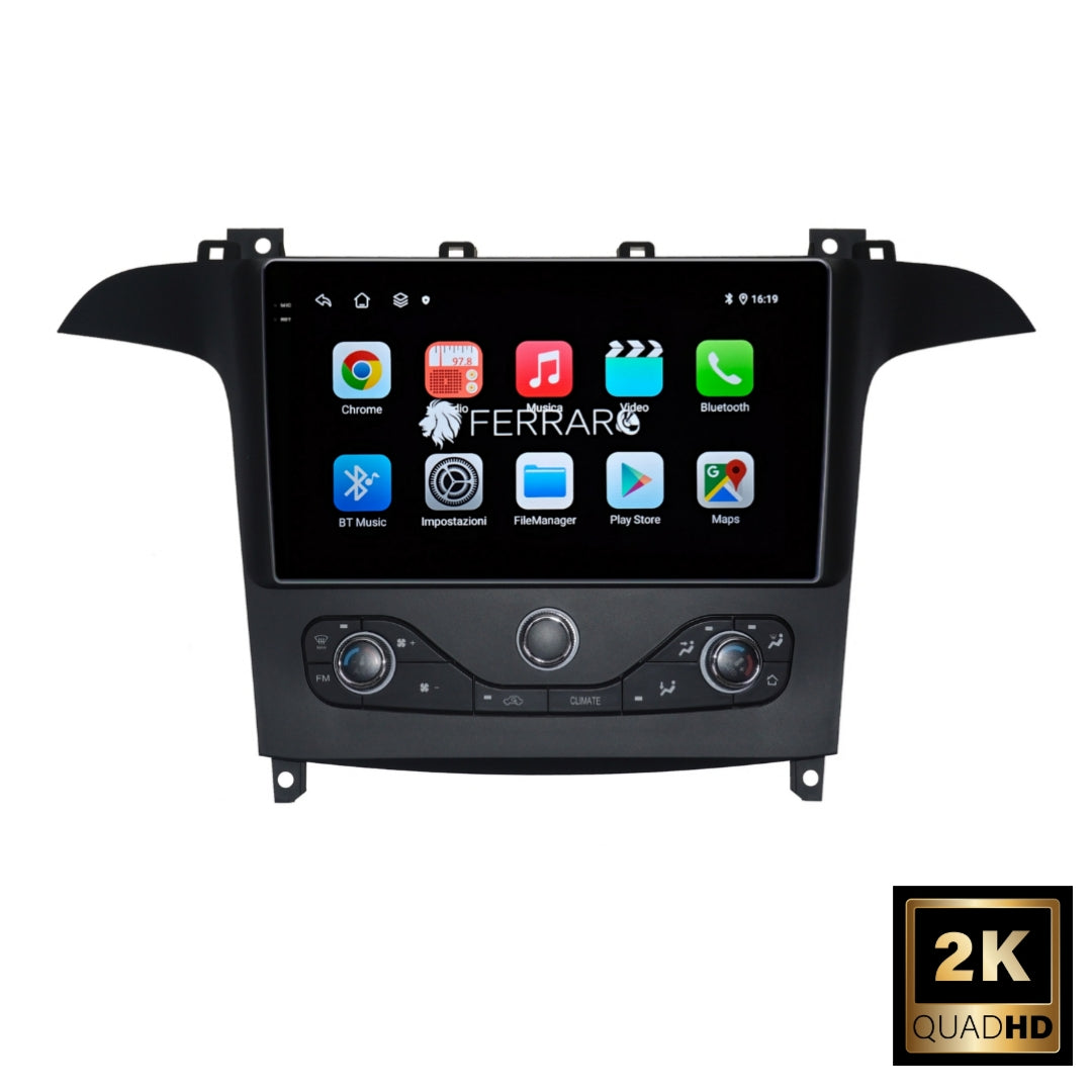 Autoradio per Ford Galaxy 9" 2K | 2006-2015 | Android | Bluetooth | CarPlay | Android Auto | 12/256GB Ram