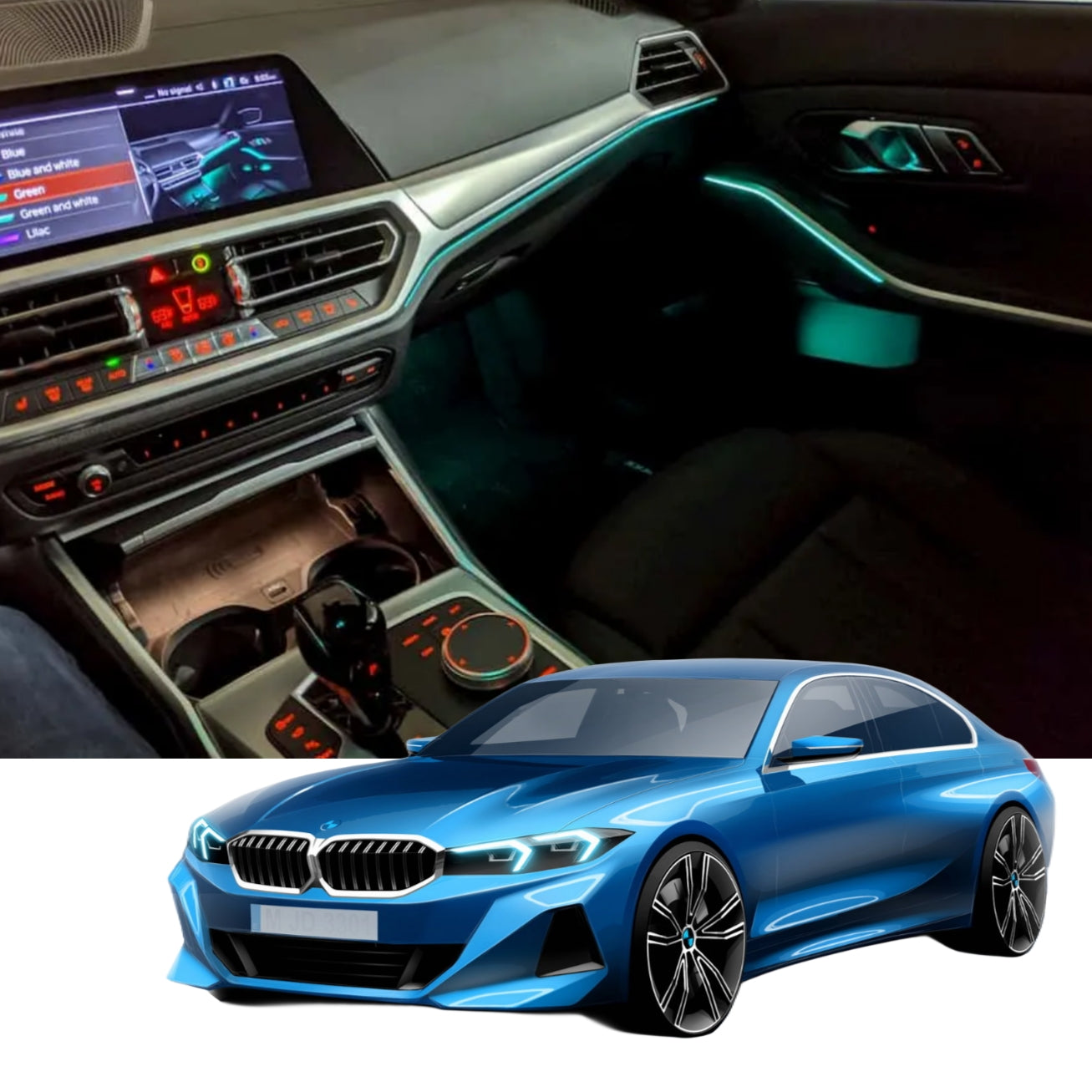 Ambient Light per BMW Serie 3 G20 (2023>), 64 Colori RGB