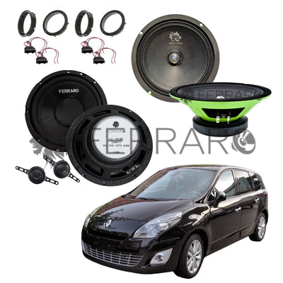 FerraroStore Kit 6 Altoparlanti | PV165.3 | ASK-165.2 | Ant/Post | Renault Scenic III | 3ª Serie (2009-2016)