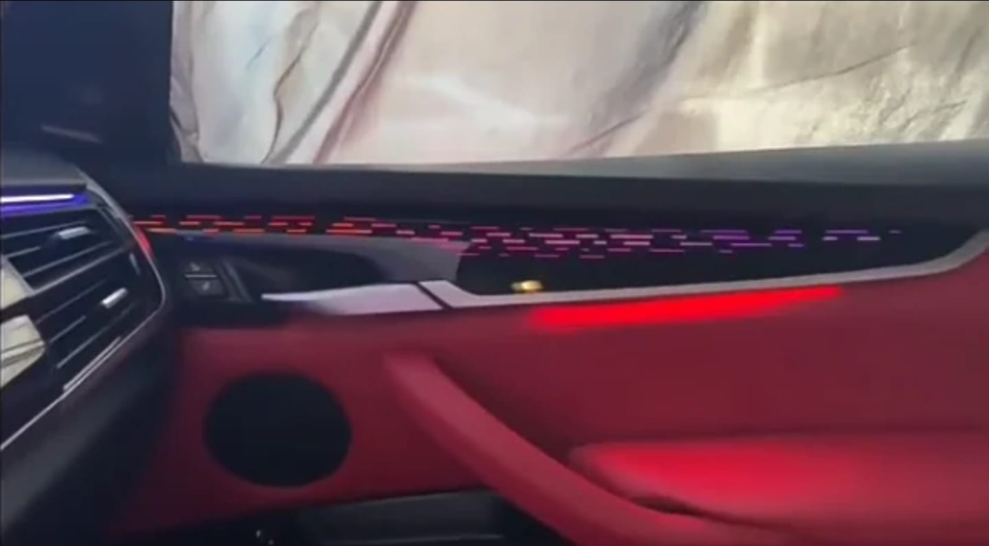Ambient Light per BMW X5, X6, F15, F16 (2015-2019), 256 Colori RGB