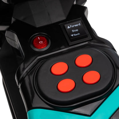 HOMCOM Moto Elettrica per Bambini 3-5 Anni in PP e Metallo con Rotelle, Clacson e Musica, 86x44x58 cm, Nera