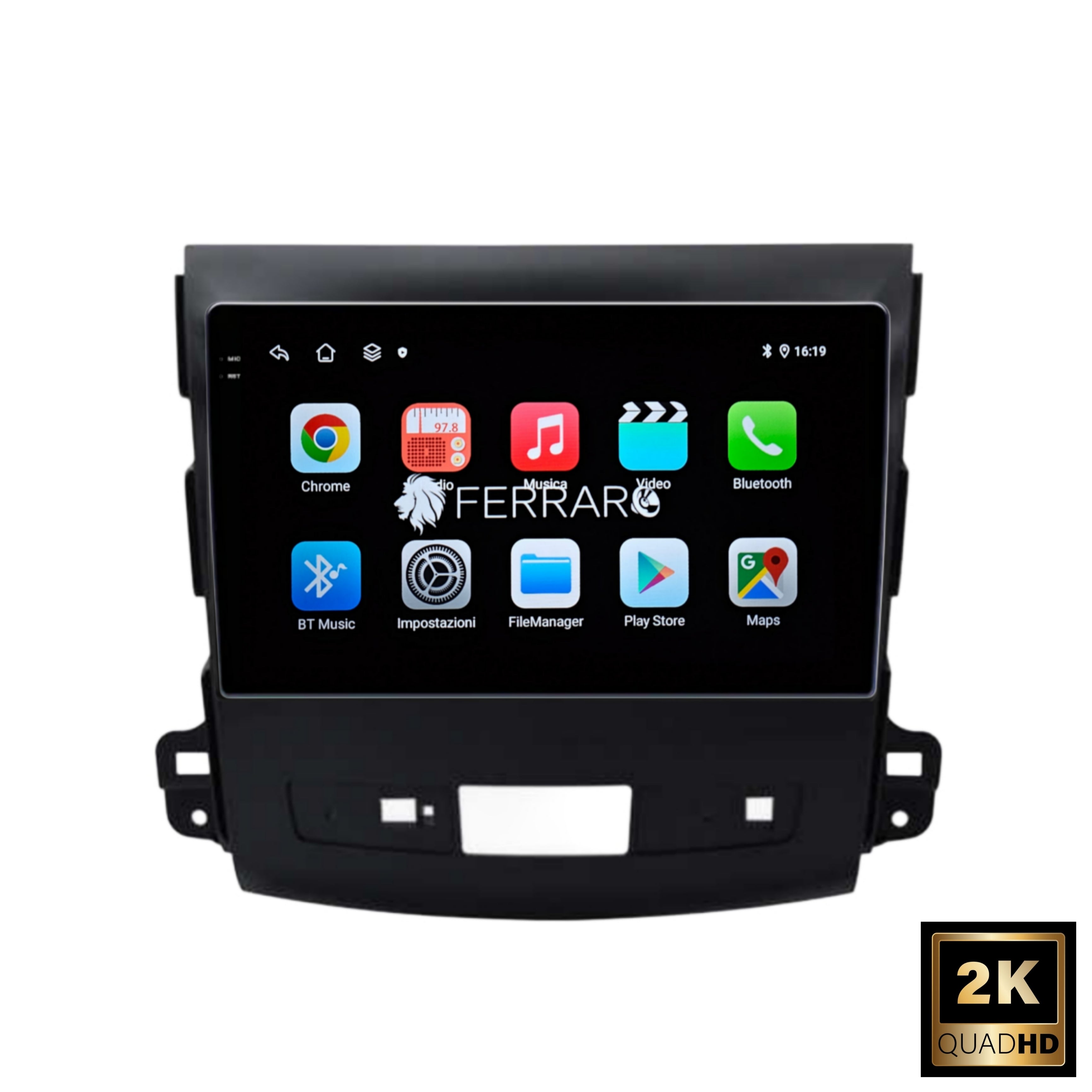 Autoradio per Mitsubishi Outlander 2 10.1" 2K | 2005-2011 | Android | Bluetooth | CarPlay | Android Auto | 4/64GB Ram