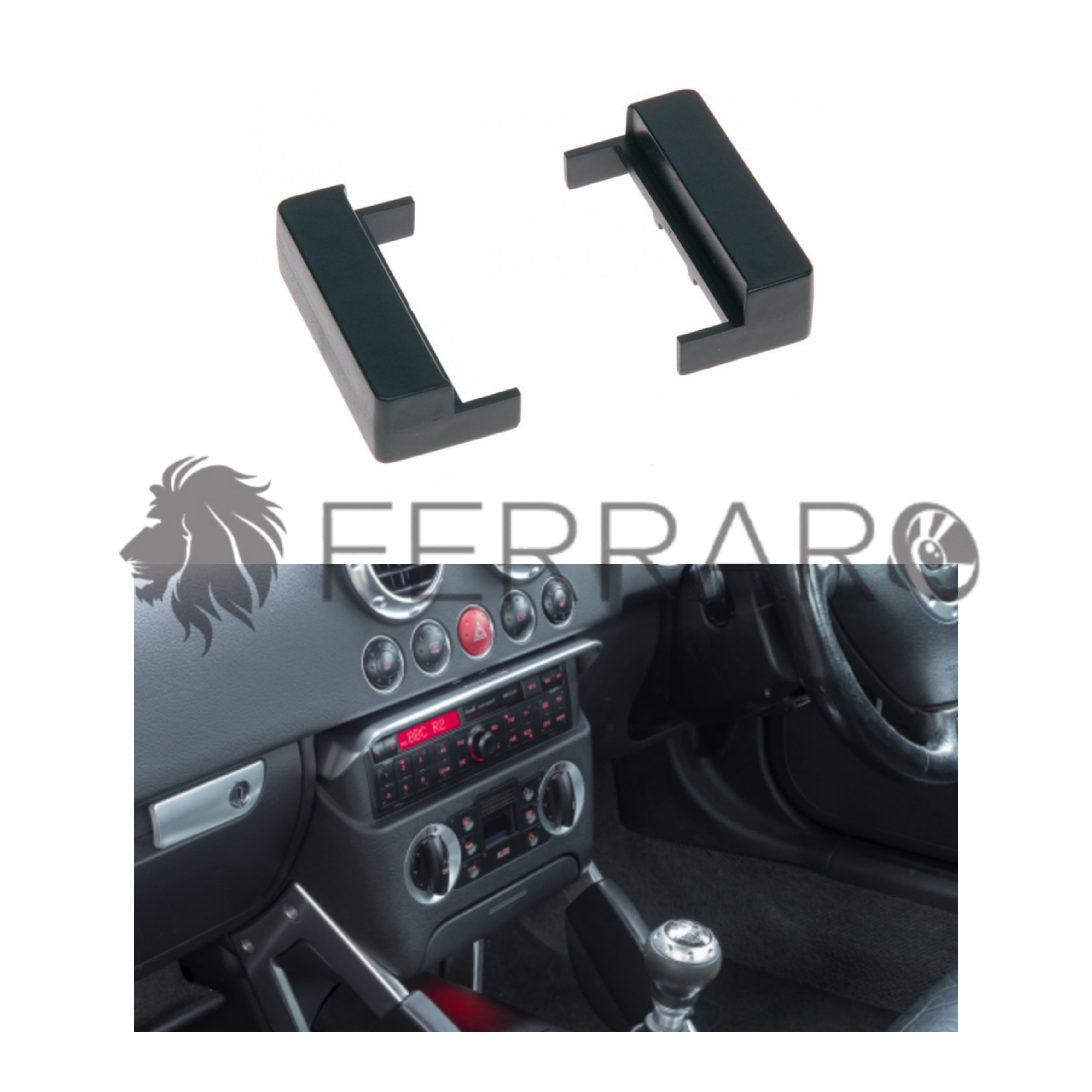 Car Radio Panel Kit, 1DIN, Audi TT - A2, 96' - 2001