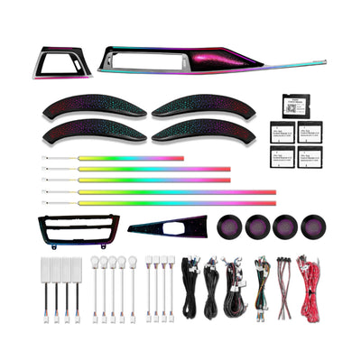 Ambient Light per BMW Serie 3/4 F30, F34 (2013-2019), 64 Colori RGB