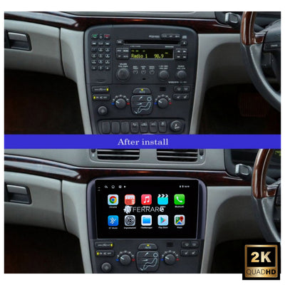 Autoradio per Volvo S80 9" 2K | 1998-2006 | Android | Bluetooth | CarPlay | Android Auto | 12/256GB Ram