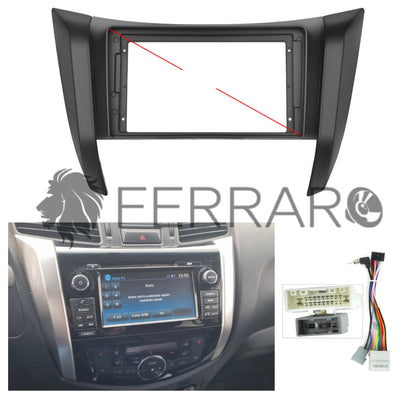 Kit Montaggio Autoradio 10.1"Pollici Nissan Navara Frontier (2014-2021) Mascherina, Cablaggio Autoradio Android