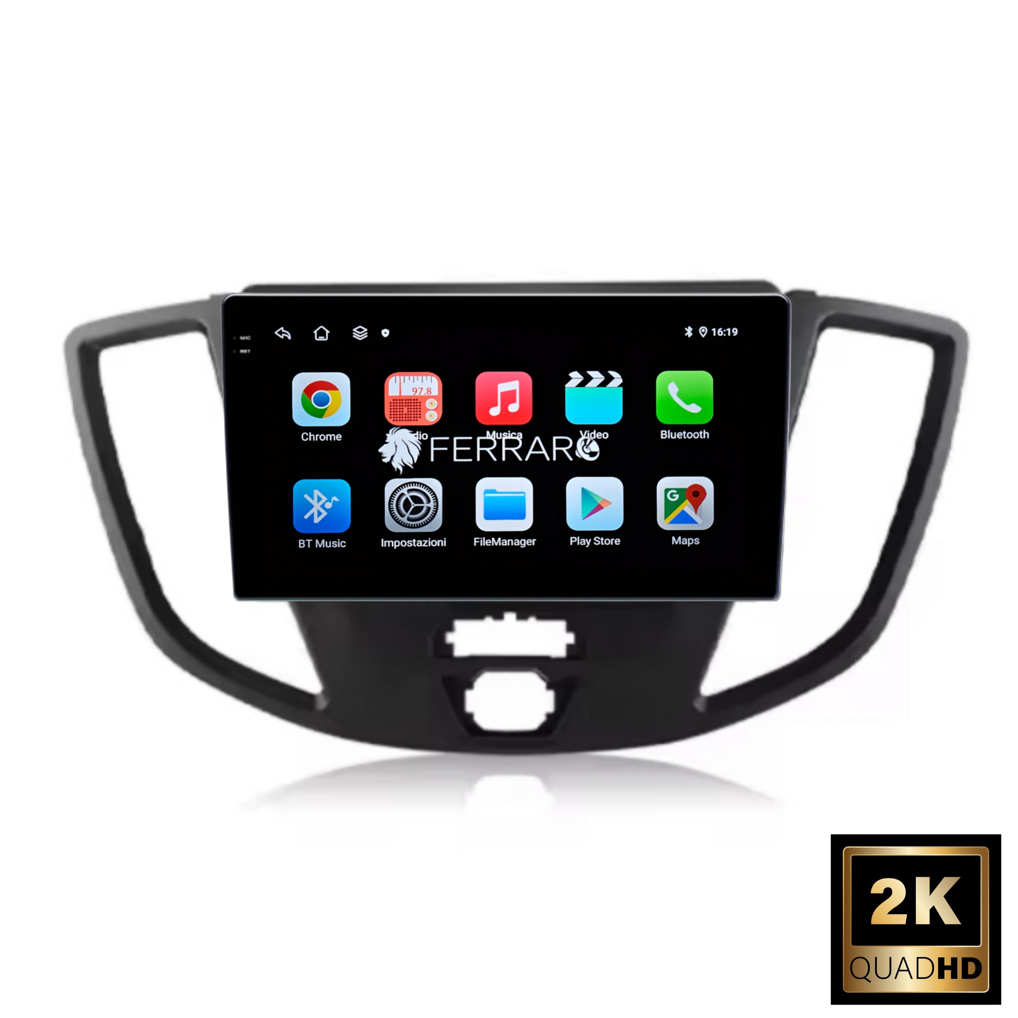 Autoradio per Ford Transit Van 9" 2K | 2014-2018 | Android | Bluetooth | CarPlay | Android Auto | 12/256GB Ram