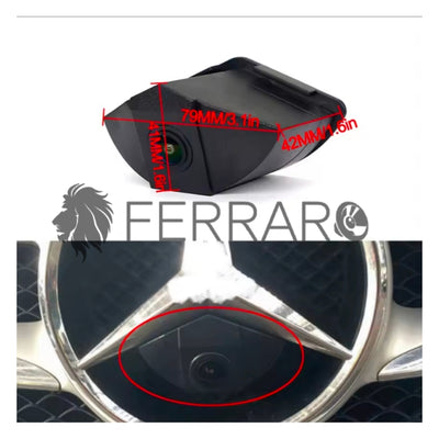 Telecamera Frontale per Mercedes Vito, Viano, Classe A, B, C, E, GL (Compatibilità in Descrizione) | AHD, 1920x1080 | 170° Gradi