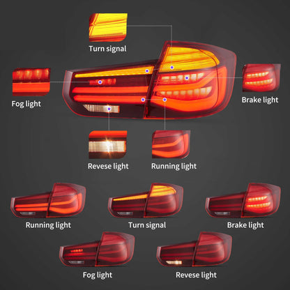 Fanali Posteriore Completo per BMW Serie 3 F31, Touring Station Wagon (2012-2019) a LED
