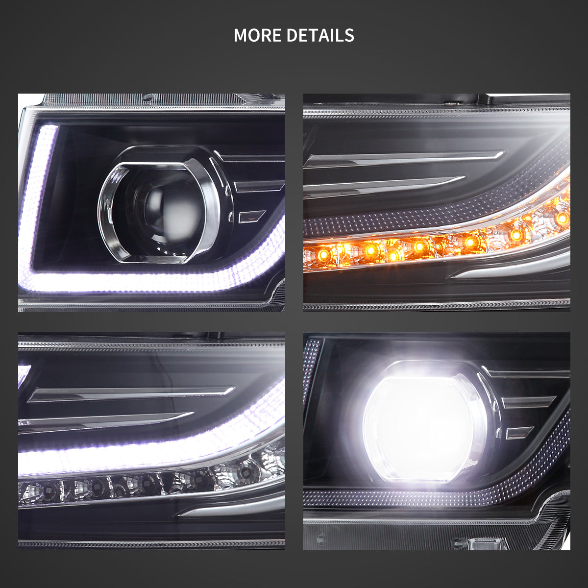 Fanali Anteriore Completo per Toyota FJ Cruiser XJ10 (2007-2015) a LED