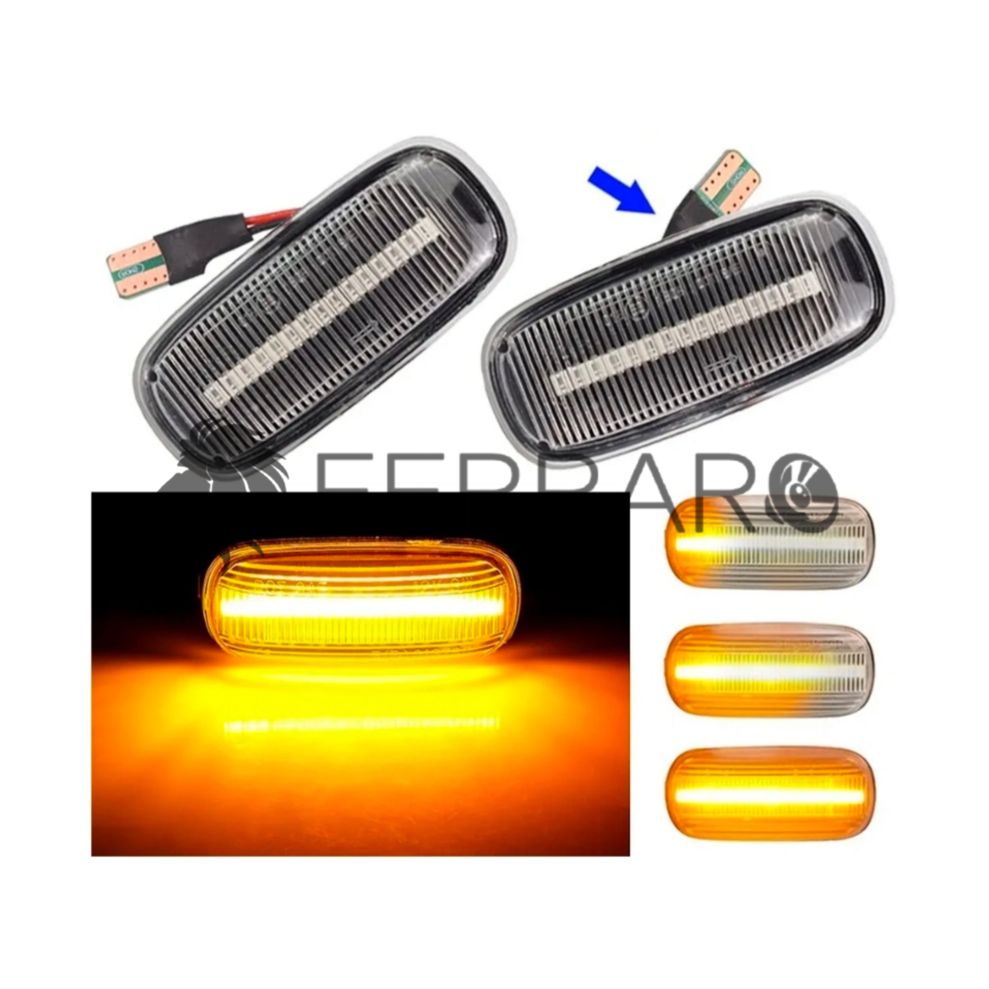 Indicatore Direzione Led per Audi A3 S3 8L (00-03) A8 D2 (99-02) TT 8N (00-06), Plug and Play