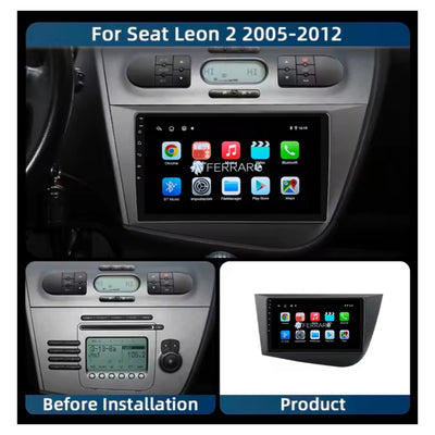 Autoradio per Seat Leon MK2 9" | 2005-2012 | Android | Bluetooth | CarPlay | Android Auto | 2GB/4GB/6GB/8GB Ram