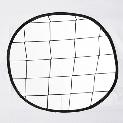 HOMCOM Porta da Calcio per Bambini e Adulti con Rete in PE, in Metallo e Oxford, Bianco e Nero, 240x88x171.5cm