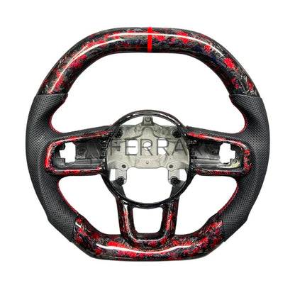 Volante Sportivo per Jeep Grand Cherokee, Carbonio, Customizzato in Pelle