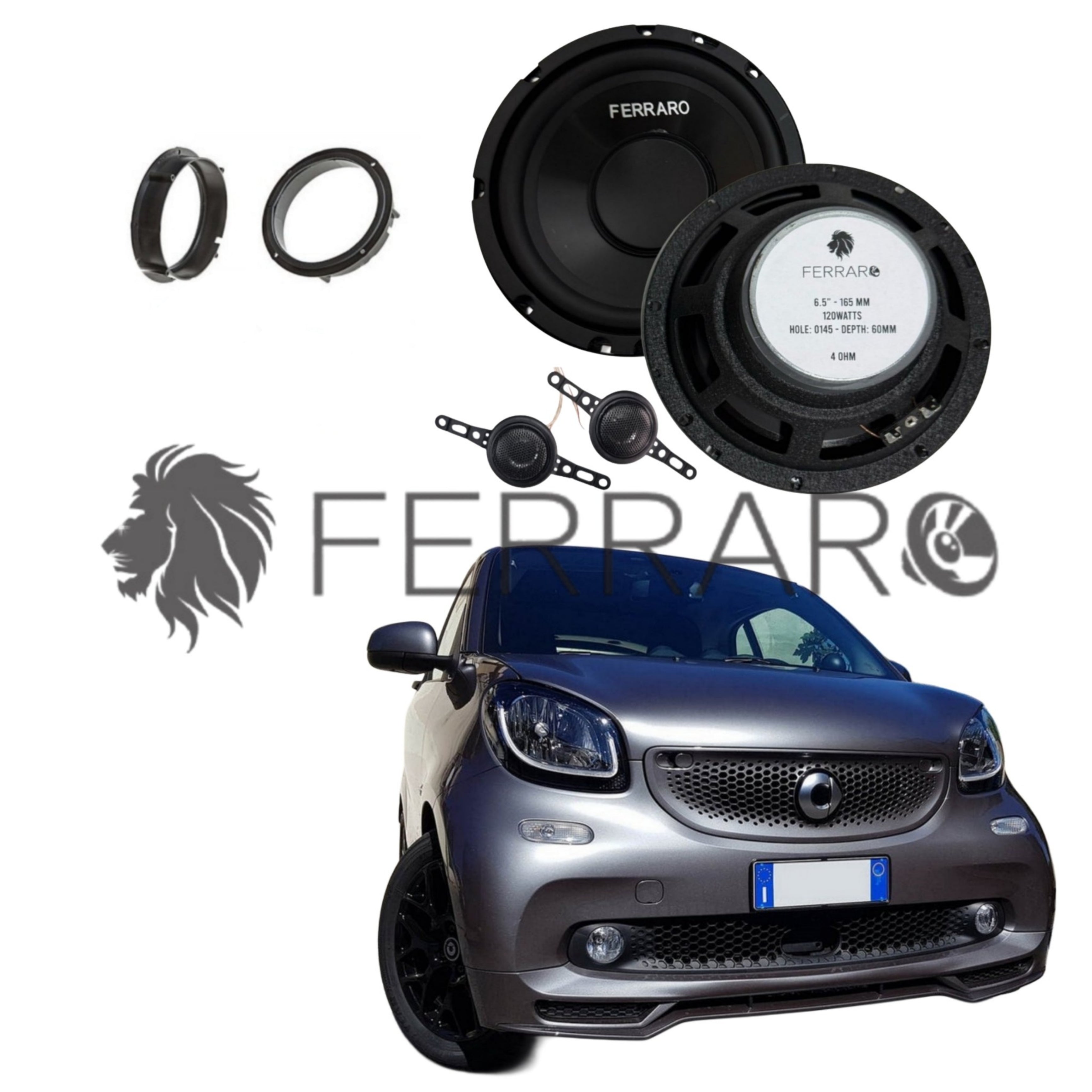 FerraroStore Kit 2 Altoparlanti | ASK-165.2 | Anteriori | Smart ForTwo 453
