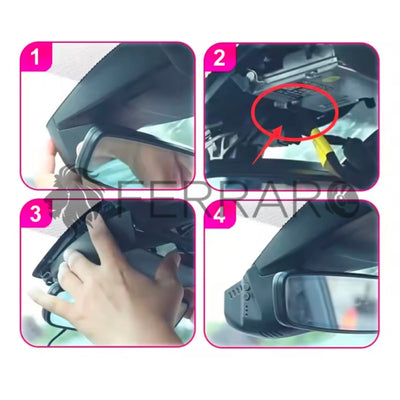 Dashcam per Volkswagen, Seat, Skoda (Compatibilità in Descrizione) | Ultra HD | Controllo da APP | 170º