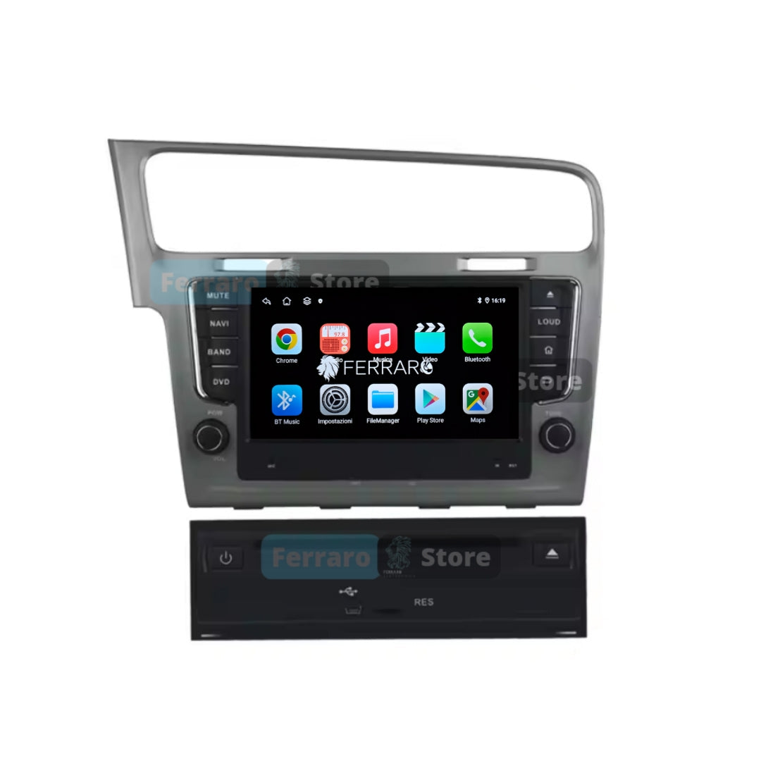 Autoradio per VW Golf 7 MK7  8" | 2012-2020 | Android | Bluetooth | CarPlay | Android Auto | 4GB/8GB Ram