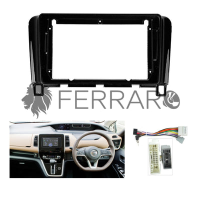 Kit Montaggio Autoradio 9"Pollici Nissan Serena, Suzuki Landy (2007-2022) Mascherina, Cablaggio Autoradio Android