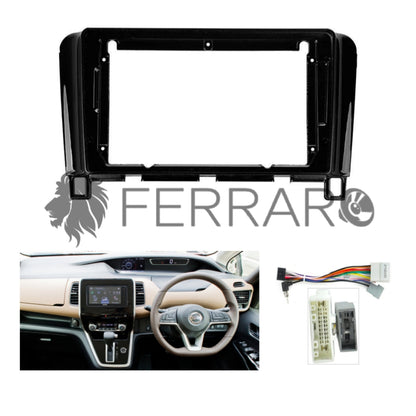 Kit Montaggio Autoradio 9"Pollici Nissan Serena, Suzuki Landy (2010-2016) Mascherina, Cablaggio Autoradio Android