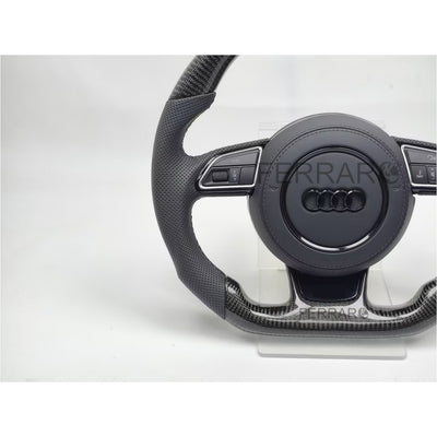 (PRENOTA) Volante per Audi, Carbonio, Linea Nera, S