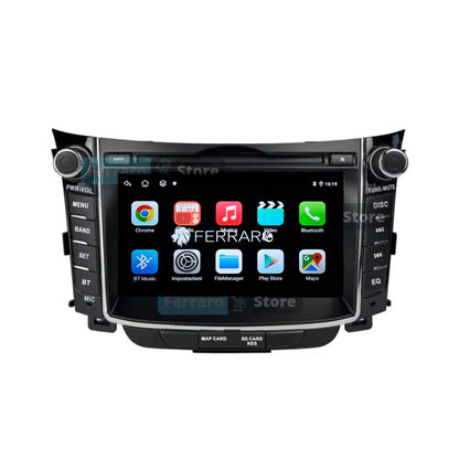 Autoradio per Hyundai i30 7" | 2011-2017 | Android | Bluetooth | CarPlay | Android Auto | 4GB/8GB Ram