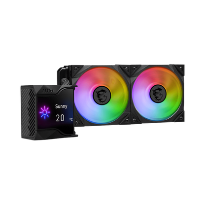 MSI MPG Coreliquid D240, Processore Kit di raffreddamento a liquido, Nero