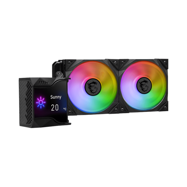 MSI MPG Coreliquid D240, Processore Kit di raffreddamento a liquido, Nero