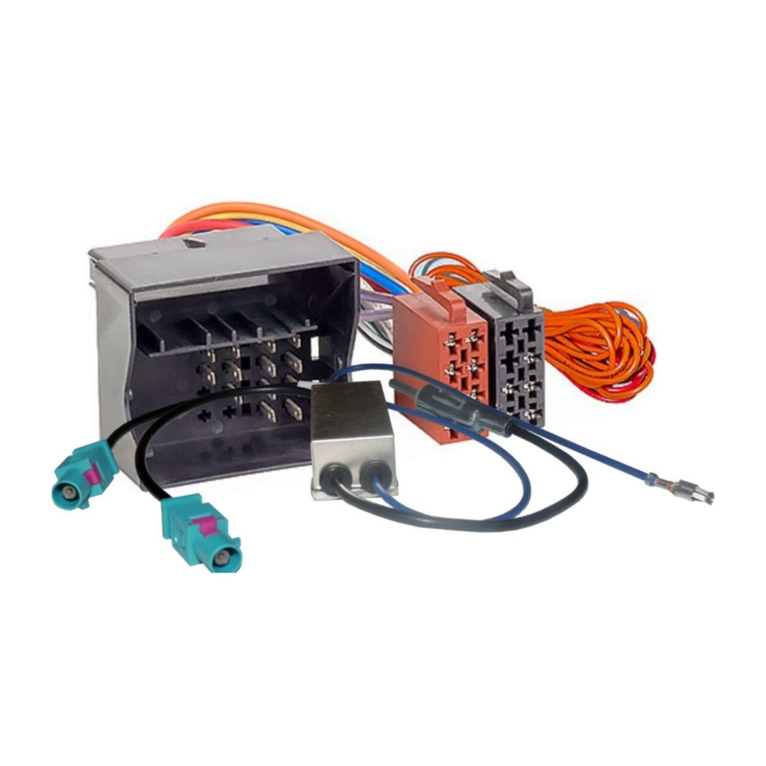 Cablaggio ISO, Most Ant-2 Fkra>1Din, Audi, Volkswagen, Seat (Compatibilità in Descrizione)