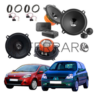 Hertz Kit 6 Casse | DCX 130.3 | DSK 130.3 | Ant/Post | Renault Clio 2ª/3ª Serie