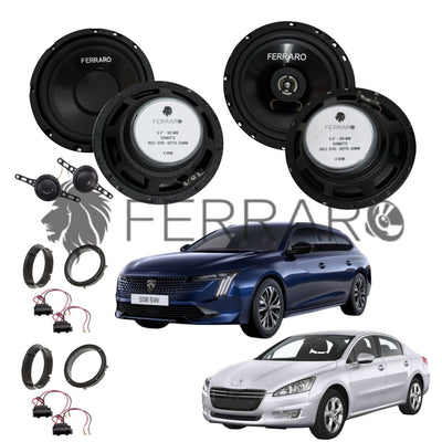 FerraroStore Kit 6 Altoparlanti | ASK-165.2 | ASC-652PC | Ant/Post | Peugeot 508 1ª/2ª (2010-2024)