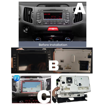 Autoradio per Kia Sportage 3 9" 2K | 2010-2016 | Android | Bluetooth | CarPlay | Android Auto | 12/256GB Ram