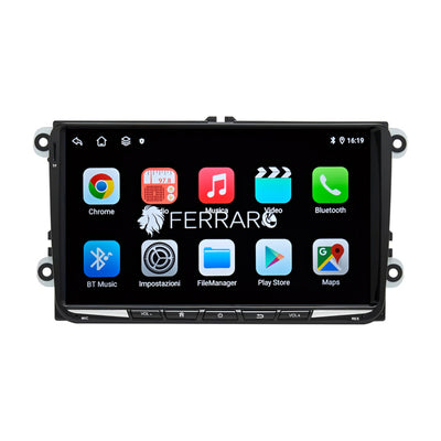 Autoradio per Volkswagen | Seat | Skoda 9" | Android | Bluetooth | CarPlay | Android Auto | 2GB/4GB Ram