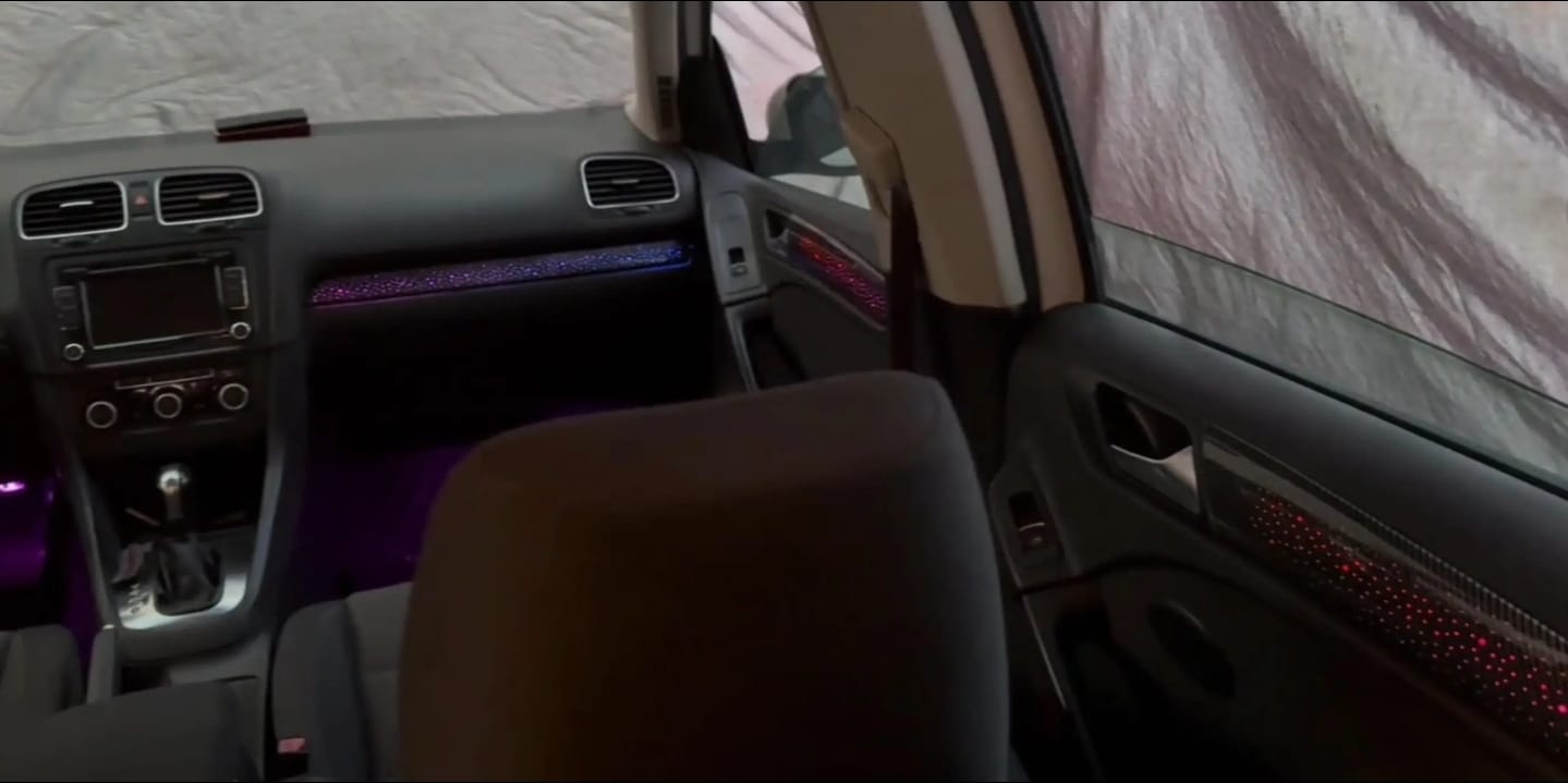 Ambient Light per Volkswagen Golf 6, VI (2008-2012), 64 Colori RGB