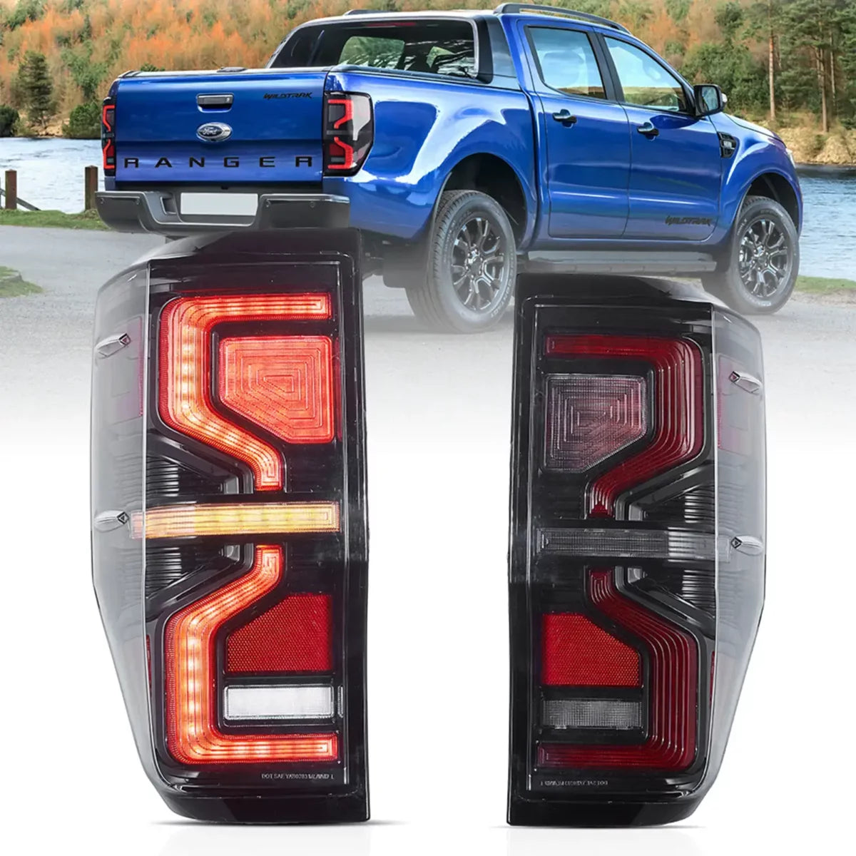 Fanali Posteriore Completo per Ford Ranger (2012-2022) a LED