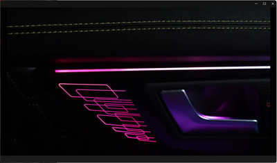 Ambient Light per Mercedes GLK x204 (2008-2015), 256 Colori, APP