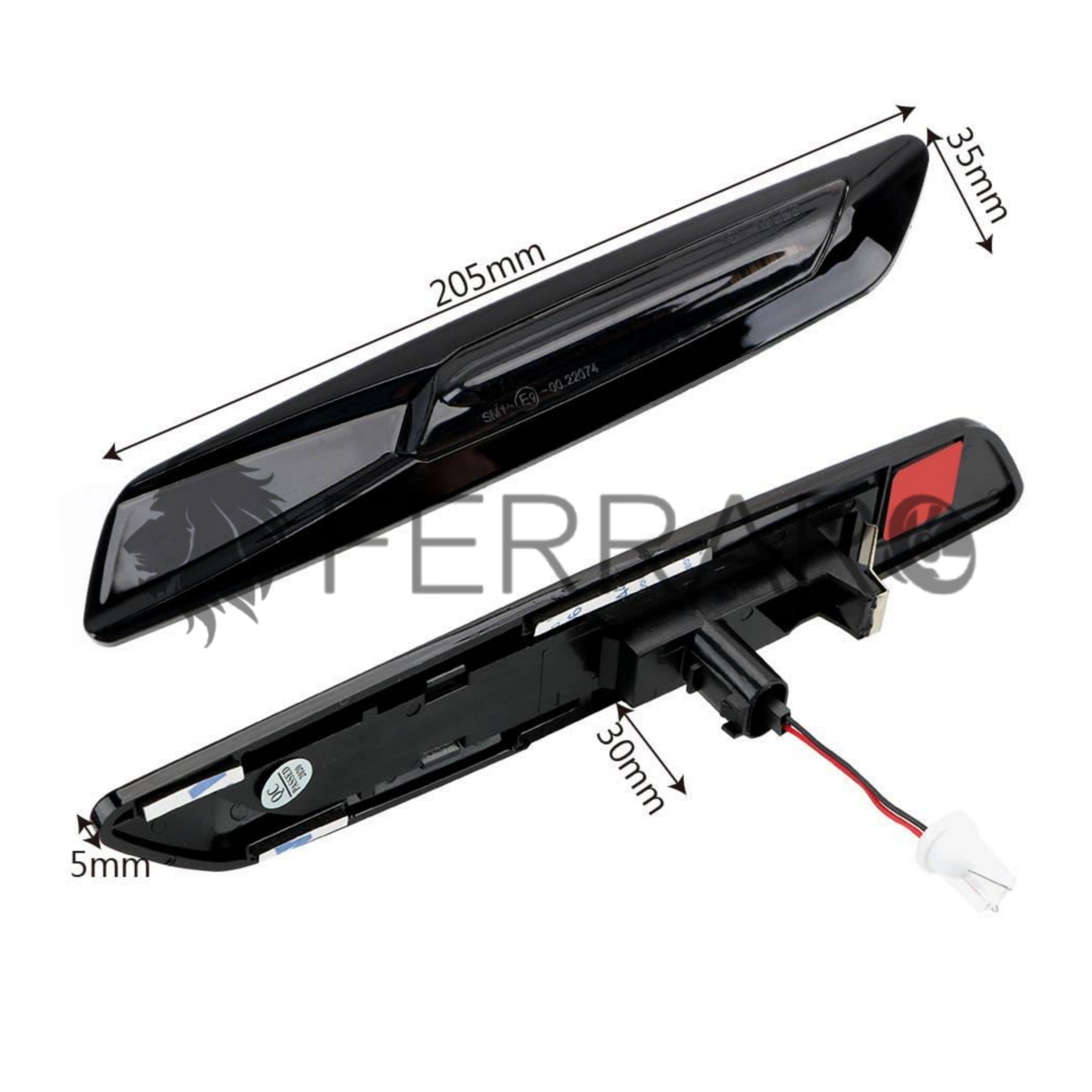 Indicatore Direzione Led per BMW Serie 1, 3, 5, X1, X3 (Compatibilità in Descrizione), Plug and Play