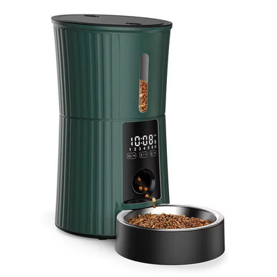 Sunny Pet Feed Color, Automatic,  BIANCO, Distributore Automatico di Cibo 4L a singola ciotola, Acciaio-Inox.