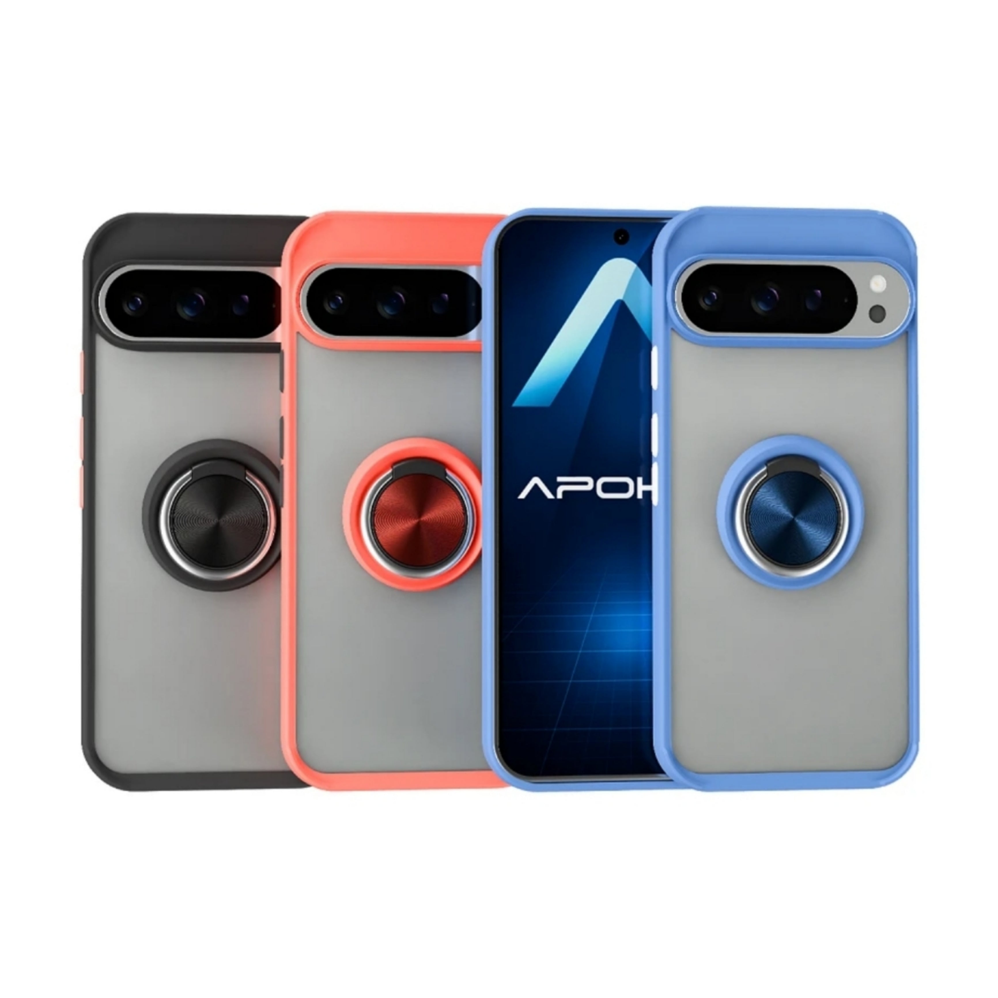 Custodia Gel Pixel 10 Iman con supporto Smoked