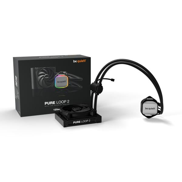 Be Quiet! Pure Loop 2 120mm Processore Raffreddatore di liquidi tutto in uno 12 cm Nero