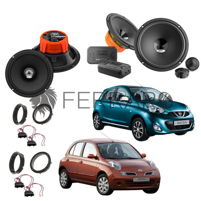 Hertz Kit 6 Casse | DSK 165.3 | DCX 165.3 | Ant/Post | Nissan Micra dal 2002>