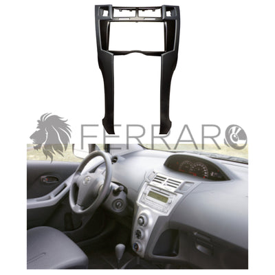 Car Radio Panel, 2DIN, Toyota Yaris, 2006 - 2012