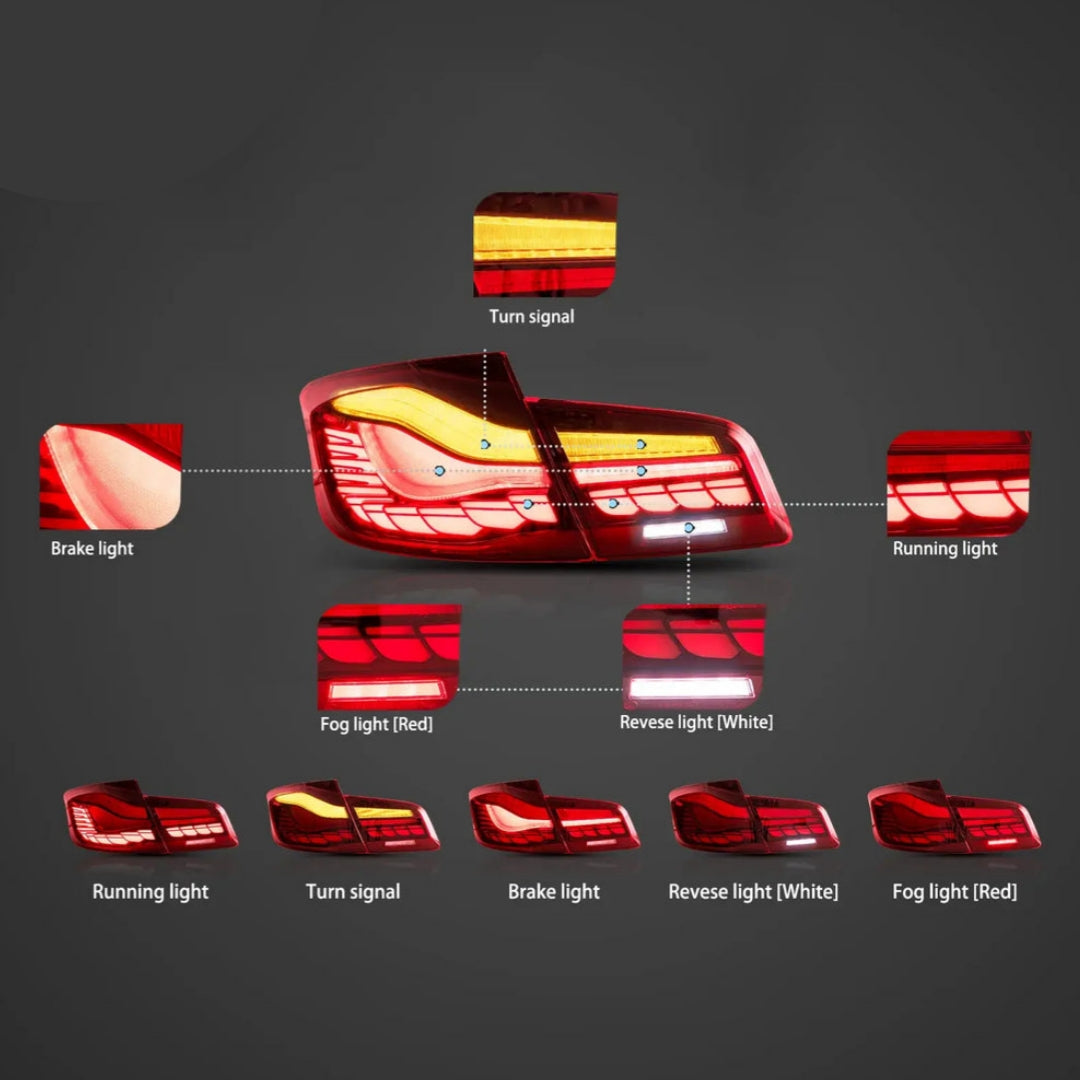 Fanali Posteriore Completo per BMW Serie 5, F10, F18 (2011-2017) a LED